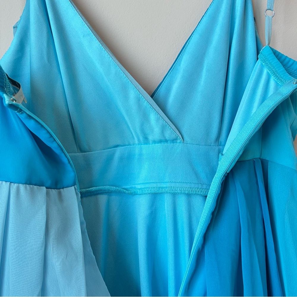 Forever 21 Shirt Length Mini Dress | NWT | Flaws | Blue Ombre Tulle | Fairycore - Picture 8 of 16